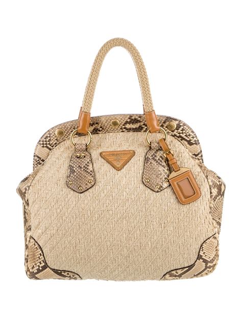 prada jute tasche